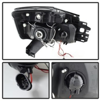 Spyder Nissan Titan 04-14 Projector Headlights LED Halo LED Blk Smke PRO-YD-NTI04-HL-BSM 5078605 5078605 Photo - Unmounted