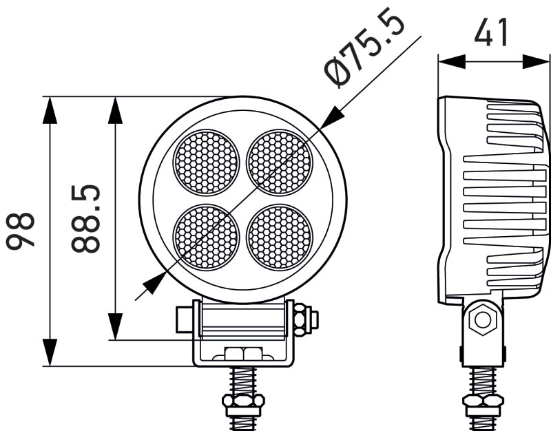 Hella ValueFit LED Work Light TR1700 LED MV CR LT 357111002 357111002 Photo - Primary