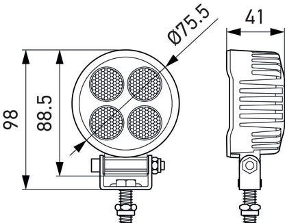 Hella ValueFit LED Work Light TR1700 LED MV CR LT 357111002 357111002 Photo - Primary