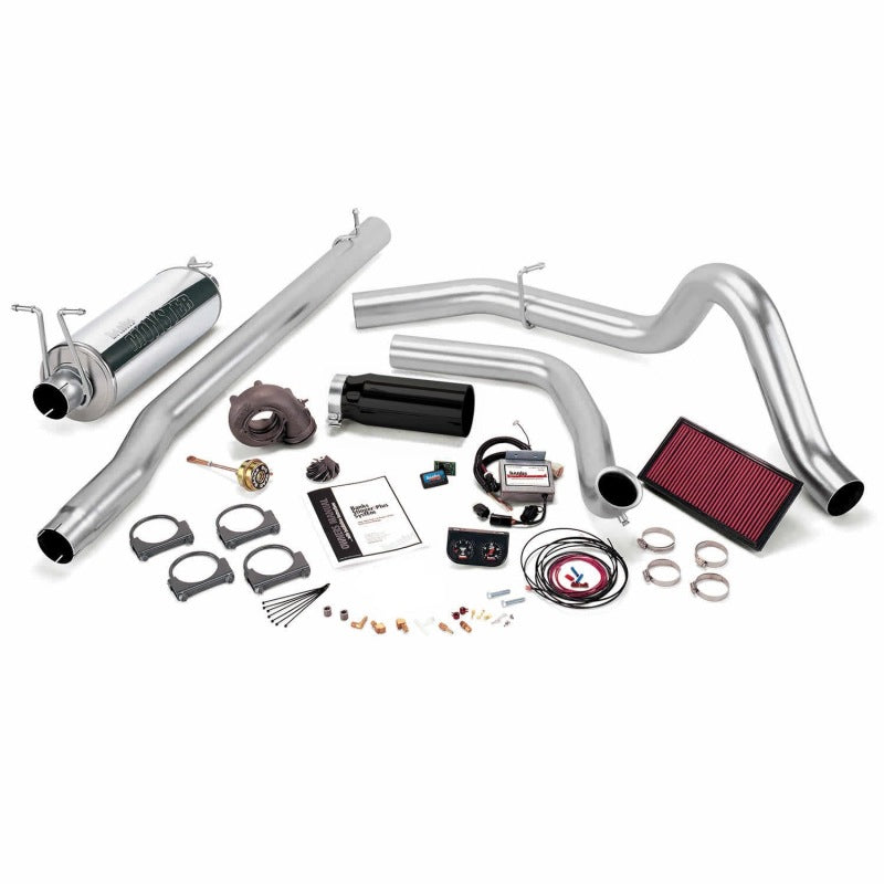 Banks Power 99.5-03 Ford 7.3L F250/350 Auto Stinger-Plus System - SS Single Exhaus 47551-B Photo - Primary
