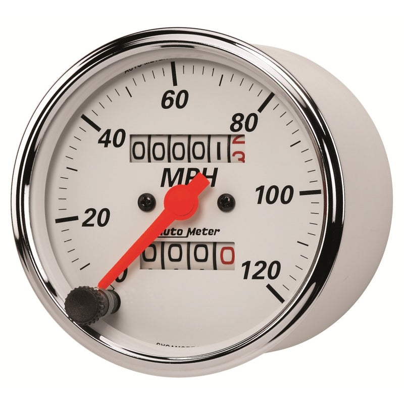 Autometer Gauge, Speedometer, 3 1/8", 120Mph, Mechanical, Arctic White 1396 User 2