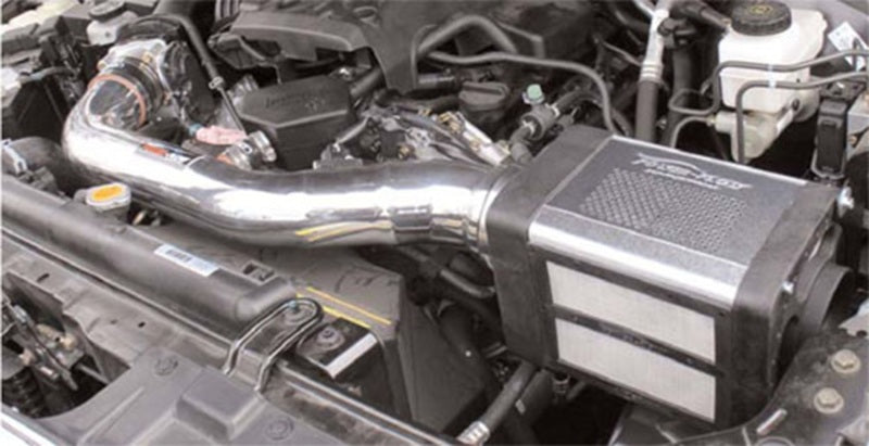 Injen Wrinkle Black Power-Flow Air Intake 05-14 Frontier/Pathfinder 4.0L V6 PF1959WB Photo - Mounted