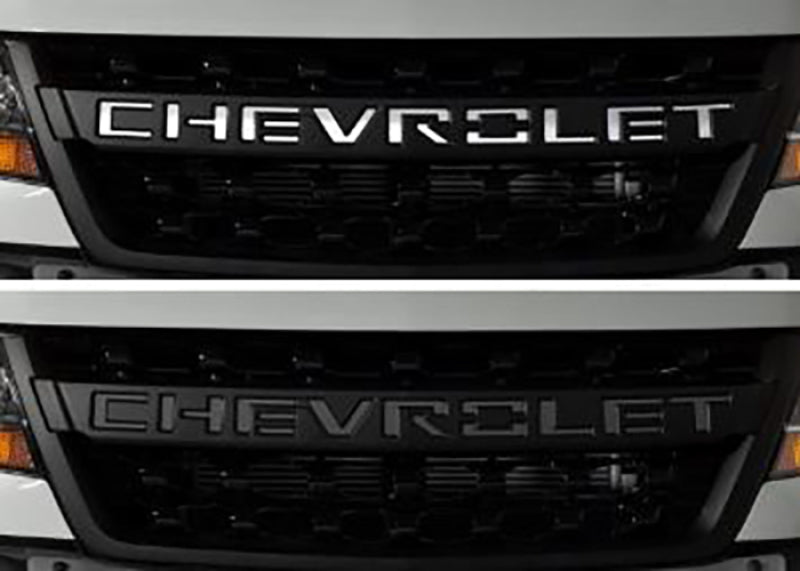 Putco 19-20 Chevy Silverado LD - Grille Letters - Stainless Steel Chevrolet Letters 55552GM 55552GM Photo - Primary