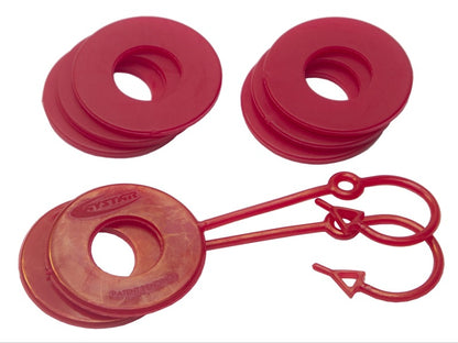 Daystar Red Locking D Ring Isolator w/Washer Kit KU70059RE KU70059RE Photo - Primary