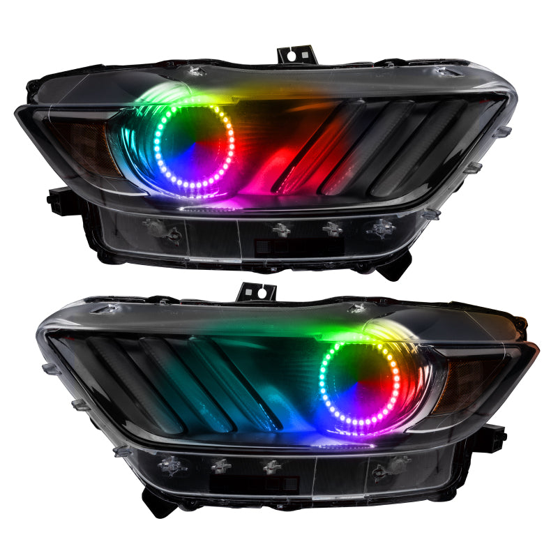 ORACLE Lighting Oracle Ford Mustang 15-17 Halo Kit - ColorSHIFT w/o Controller 2266-334 2266-334 Photo - Mounted