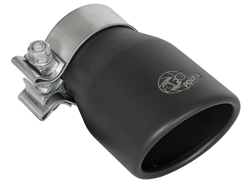aFe MACH Force-Xp Axle-Back Exhaust System w/Black Tip 18-20 Jeep Wrangler L4-2.0T / V6-3.6L 49-48070-1B 49-48070-1B Photo - Close Up