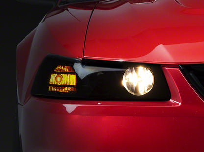Raxiom 99-04 Ford Mustang Axial Series Projector Headlights- Blk Housing (Smoked Lens) 49126 49126 Photo - Primary