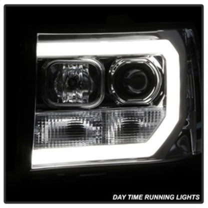 Spyder GMC Sierra 1500/2500/3500 07-13 V2 Projector Headlights - Chrome PRO-YD-GS07V2-LBDRL-C 5083647 5083647 Photo - Unmounted