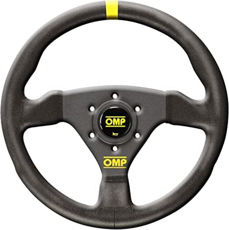 OMP Trecento Steering Wheel - Small Suede (Black) Leather OD0-1975-071 OD0-1975-071 Photo - Primary