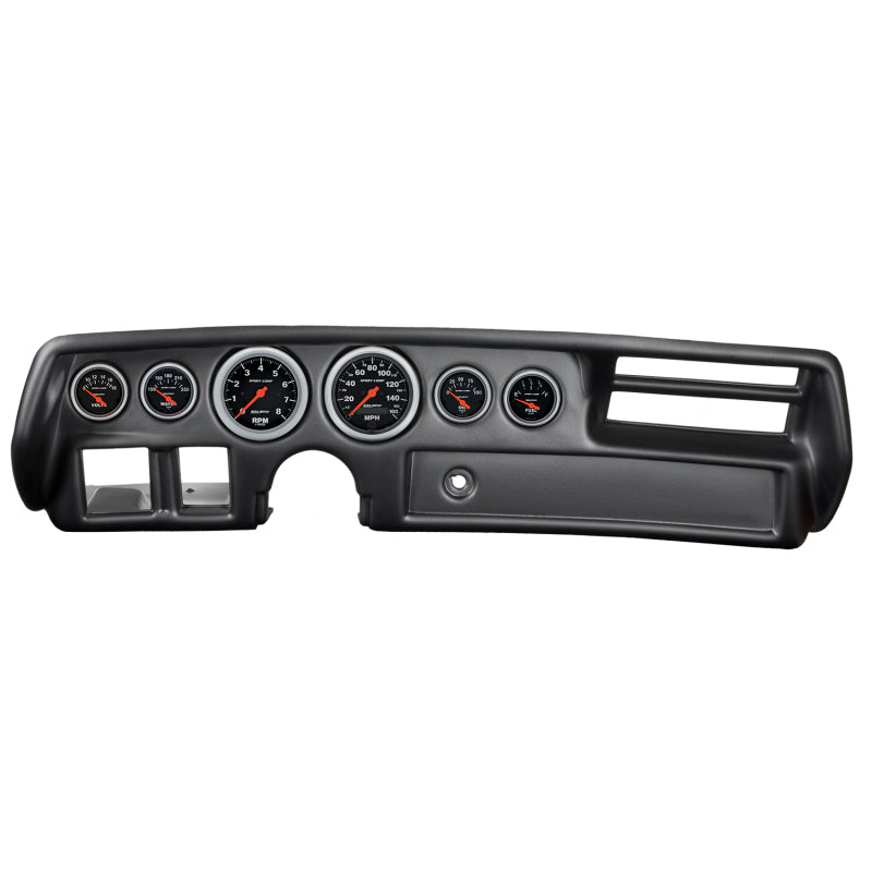 Autometer Sport-Comp 70-72 Chevelle/ El Camino/ Malibu Dash Kit 6pc Tach/ MPH/ Fuel/ Oil/ WTMP/ Volt 7026-SC 7026-SC Photo - Primary