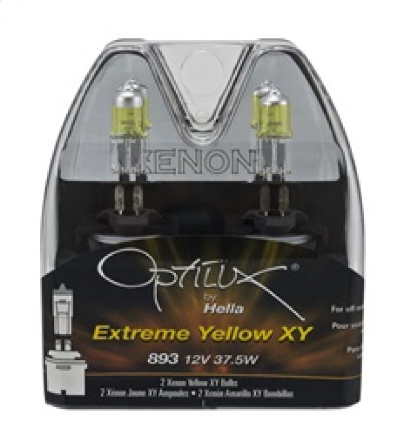 Hella Optilux 893 12V 37.5W Extreme Yellow Bulbs (Pair) H71071192 H71071192 Photo - in package