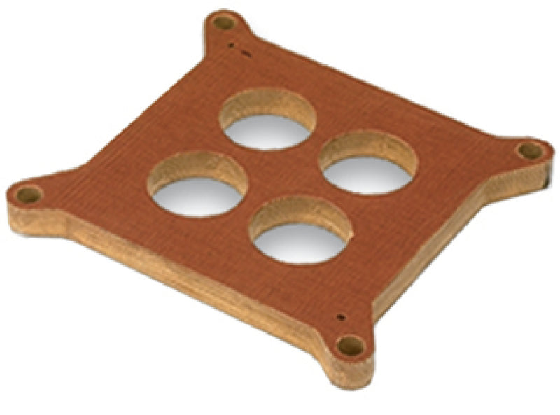 Moroso 4150/4160 Carburetor Spacer - 4 Hole Plenum - 1/2in - Phenolic 64945 64945 Photo - Primary