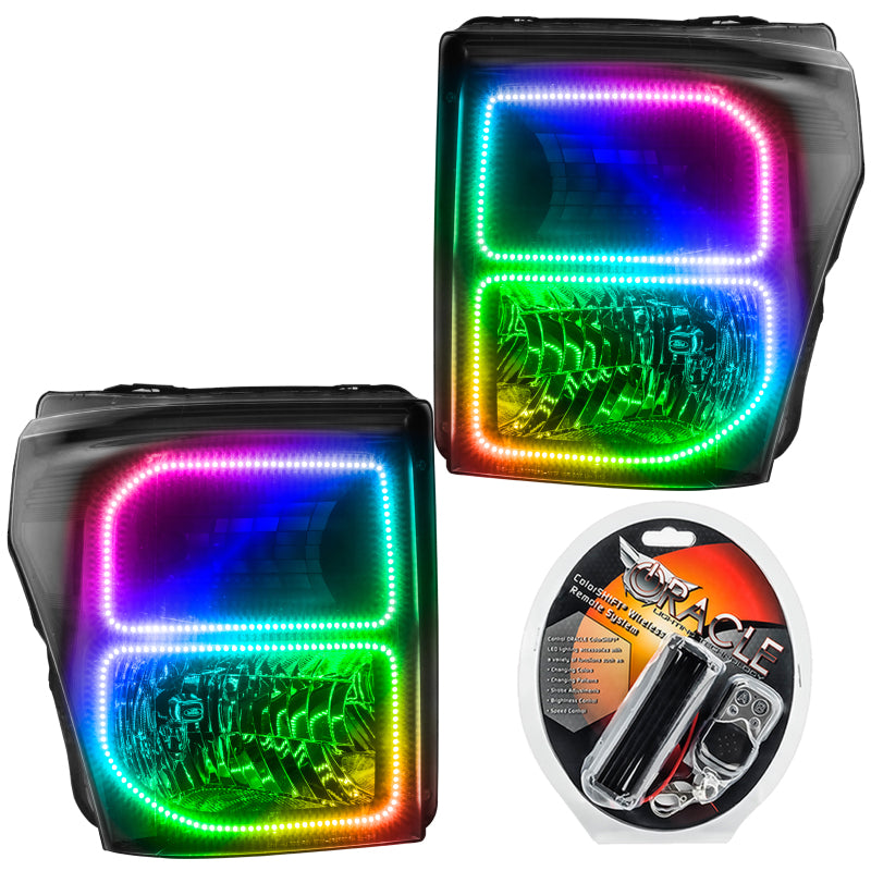 ORACLE Lighting Oracle 11-16 Ford F250/350 LED HL - Black - ColorSHIFT 8159-330 8159-330 Photo - Primary