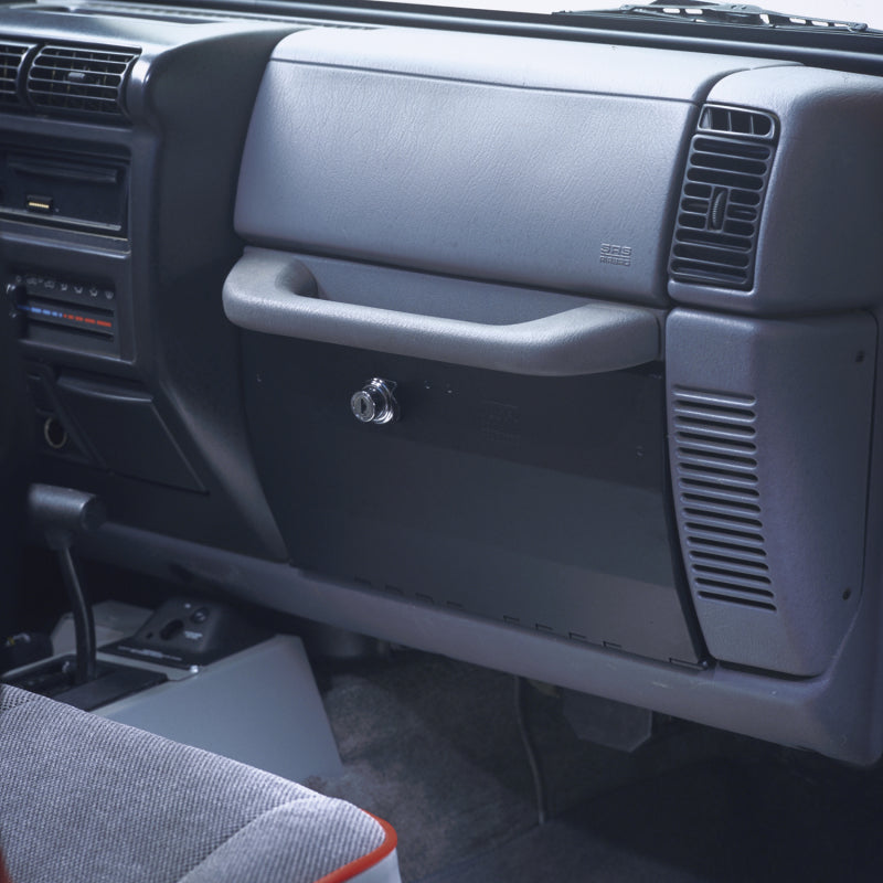 Tuffy Products Tuffy Jeep Wrangler Tj/Lj Black Glove Box W/ Keyed Lock 049-01 049-01 Photo - Primary