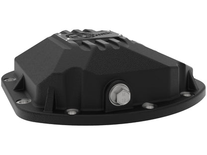 aFe 97-18 Jeep Wrangler TJ/JK Dana 30 Street Series Diff Cover w/ Machined Fins & Gear Oil - Black 46-71131B 46-71131B Photo - Unmounted