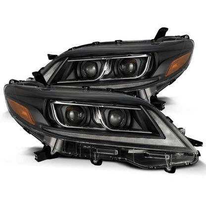 AlphaRex 11-21 Toyota Sienna LUXX LED Proj Headlights Plank Style Black w/Seq Signal/DRL 880766 880766 Photo - Primary