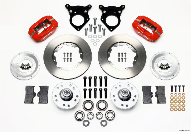 Wilwood Forged Dynalite Front Kit 11.00in Red 87-93 Mustang 5 Lug 140-11018-R 140-11018-R Photo - Primary