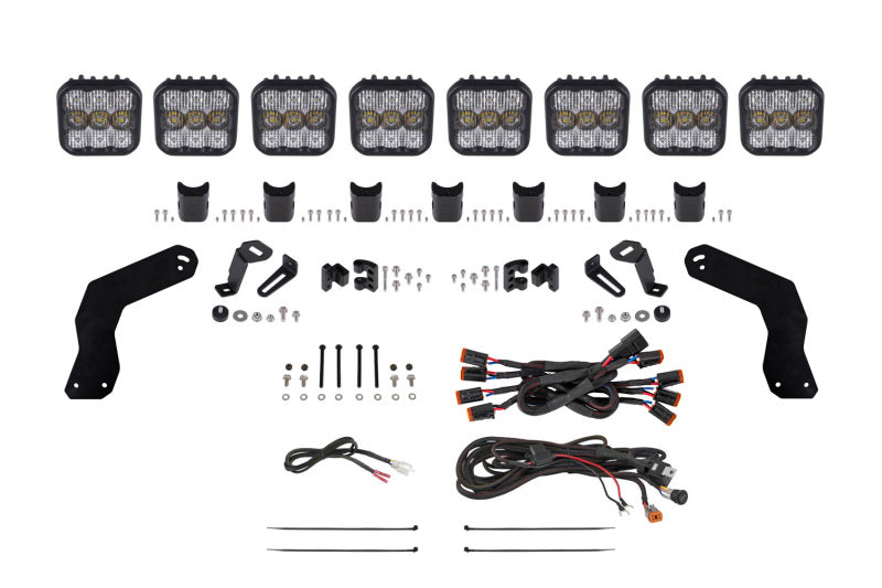 Diode Dynamics 17-24 Can-Am Maverick X3 SS5 Pro CrossLink Roof Lightbar Kit - White Combo DD7892 DD7892 Photo - Primary