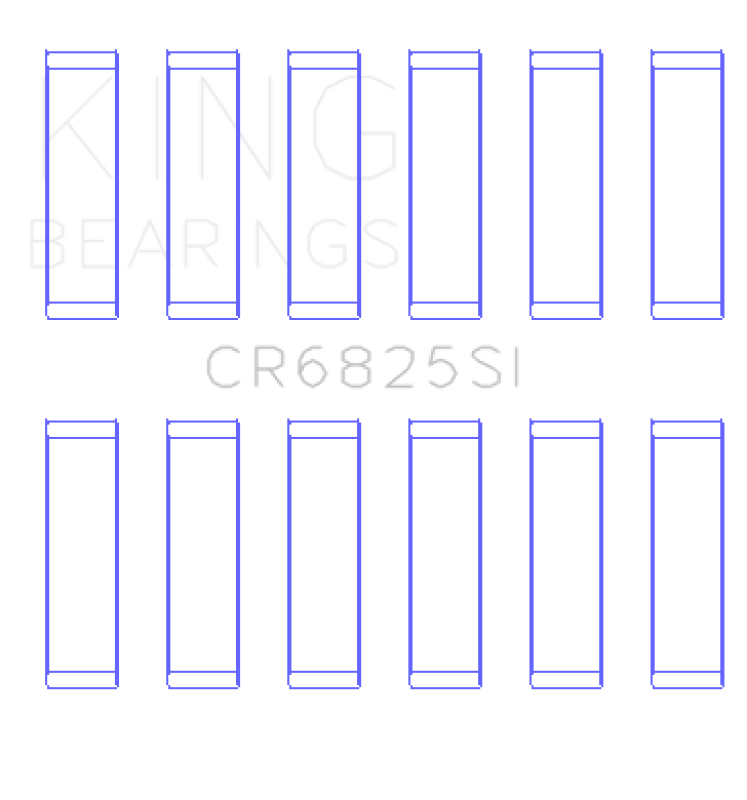King Engine Bearings Chrysler 226 (3.7L) (Size +0.75mm) Connecting Rod Bearing Set CR6825SI0.75 CR6825SI0.75 Photo - Primary