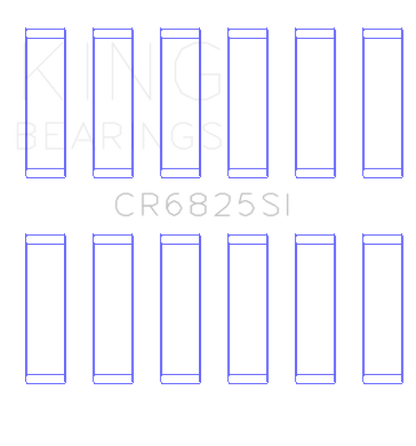 King Engine Bearings Chrysler 226 (3.7L) (Size +0.75mm) Connecting Rod Bearing Set CR6825SI0.75 CR6825SI0.75 Photo - Primary