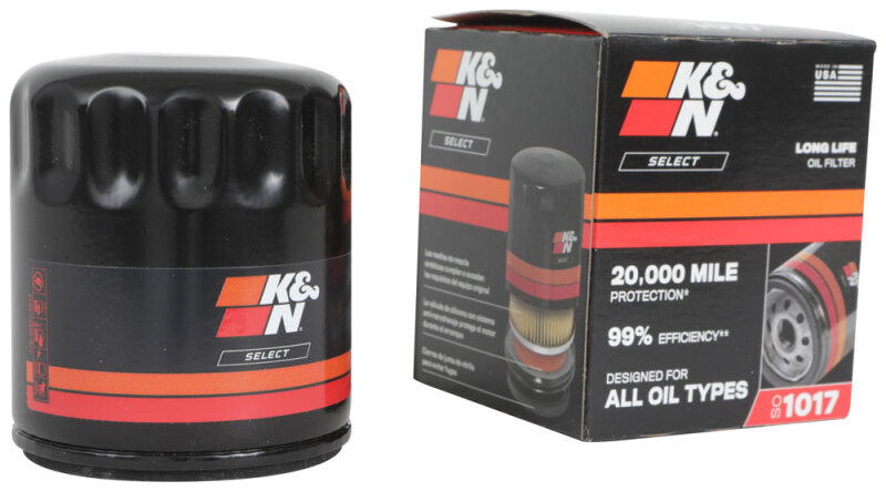 K&N Engineering K&N 21-25 Chevrolet Trailblazer 1.2L L3 / 17-24 Alfa Romeo Giulia 2.0L L4 Spin-On Oil Filter SO-1017 SO-1017 Photo - out of package