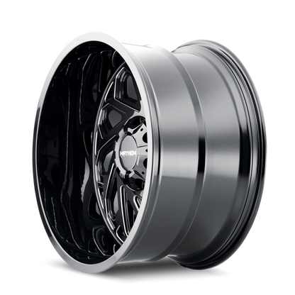 Mayhem 8112 Essex 20x10 / 5x127 BP / -19mm Offset / 87.1mm Hub Black w/ Milled Spokes Wheel 8112-2152BM 8112-2152BM Photo - Primary
