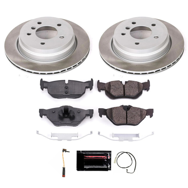PowerStop Power Stop 07-08 BMW 328xi Rear Semi-Coated Rotor Kit SC3002 SC3002 Photo - Primary