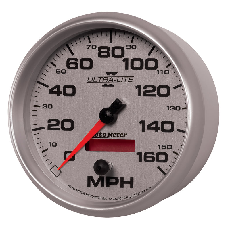 Autometer Gauge, Speedometer, 5", 160Mph, Elec. Programmable, Ultra-Lite II 4989 User 2