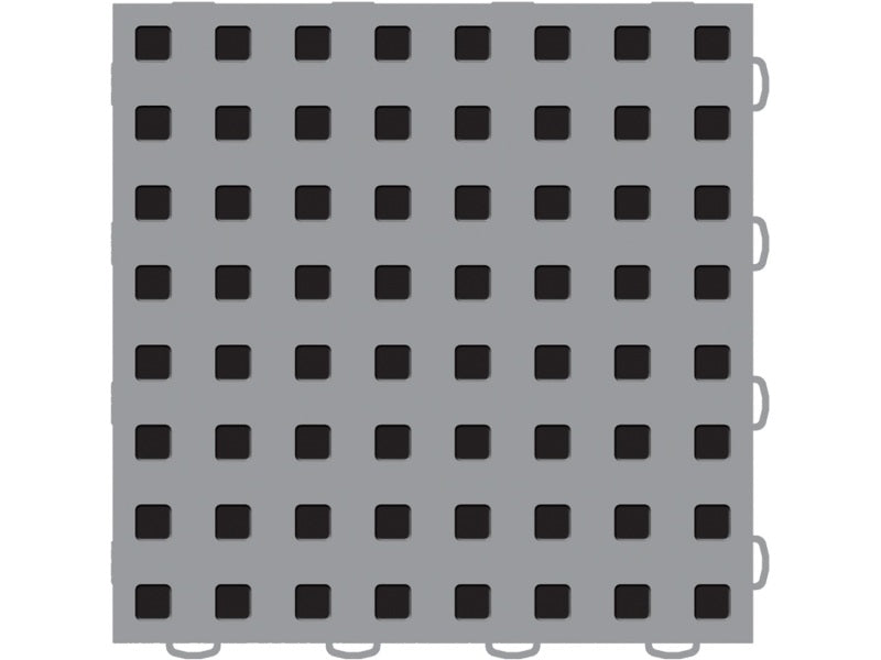 WeatherTech TechFloor - 3in X 12in Tiles(Left Loop) - Grey/Black **Order in Qtys of 10 51T312LL GR-BK 51T312LL GR-BK Photo - Primary