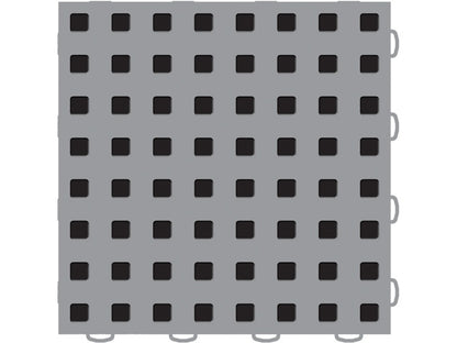 WeatherTech TechFloor - 3in X 12in Tiles(Left Loop) - Grey/Black **Order in Qtys of 10 51T312LL GR-BK 51T312LL GR-BK Photo - Primary
