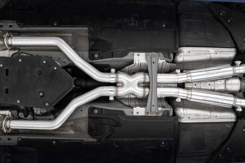 MBRP 17+ Infiniti Q60 3.0L RWD/AWD 3in Cat-Back Dual Split Rear Street Version w/4.5in OD Tips -T304 S4406304 S4406304 Photo - Mounted