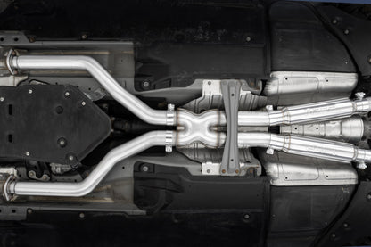 MBRP 17+ Infiniti Q60 3.0L RWD/AWD 3in Cat-Back Dual Split Rear Street Version w/4.5in OD Tips -T304 S4406304 S4406304 Photo - Mounted