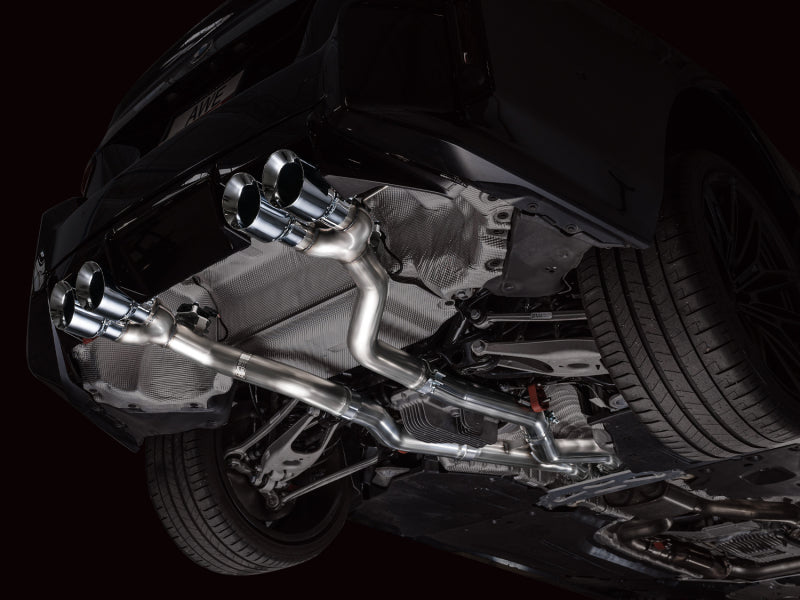 AWE Tuning 23-24 BMW G87 M2 Track Edition Exhaust - Chrome Silver Tips 3020-42487 3020-42487 Photo - Mounted