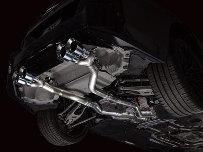 AWE Tuning 23-24 BMW G87 M2 Track Edition Exhaust - Chrome Silver Tips 3020-42487 3020-42487 Photo - Mounted
