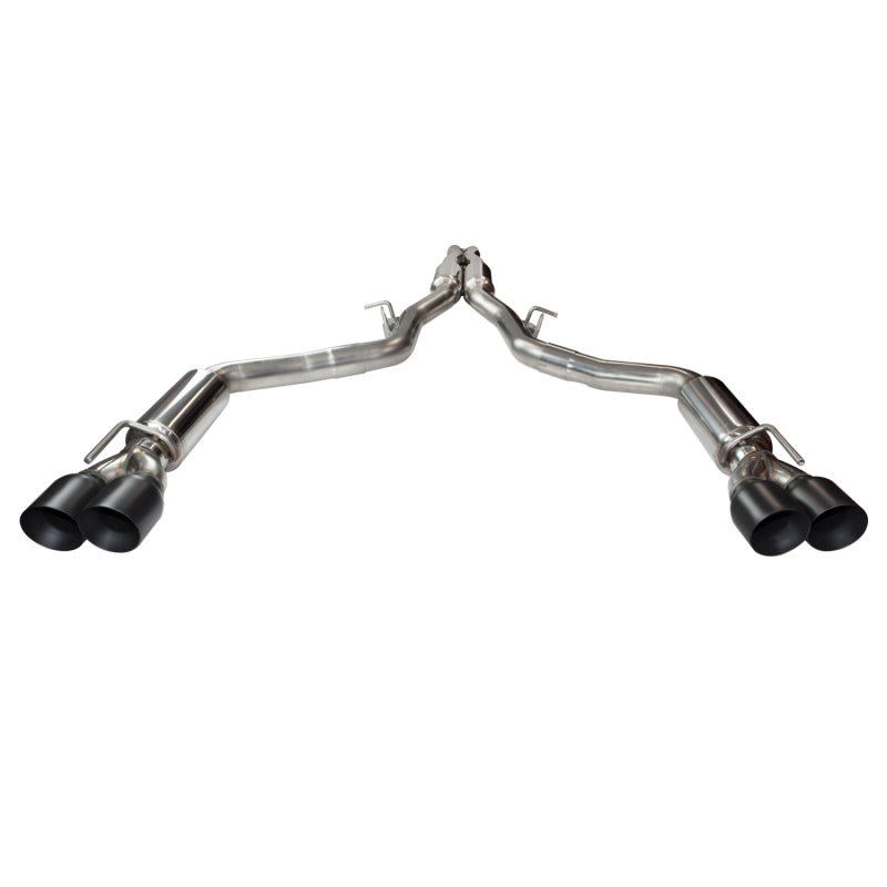 Kooks 2015+ Dodge Challenger Hellcat 3in Competition Cat-Back Exhaust 4in Black Slash Cut Tips 31634310 31634310 Photo - Unmounted
