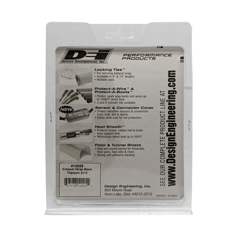 DEI Exhaust Wrap 2in x 15ft - Titanium - Black 10005 10005 Photo - Unmounted