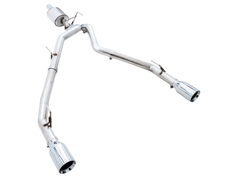 AWE Tuning 09-18 RAM 1500 5.7L (w/o Cutout) 0FG Dual Rear Exit Cat-Back Exhaust - Chrome Silver Tips 3015-32101 3015-32101 Photo - out of package