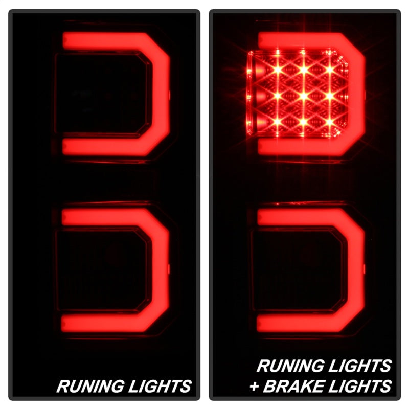 Spyder 07-13 Toyota Tundra V2 Light Bar LED Tail Lights - Black ALT-YD-TTU07V2-LB-BK 5085368 5085368 Photo - Unmounted