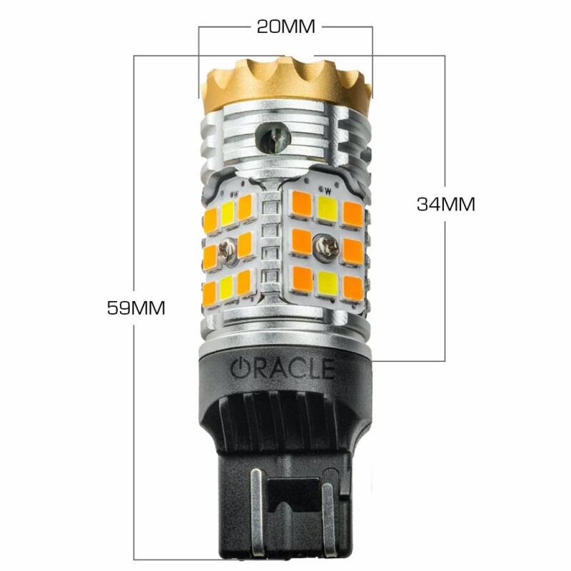 ORACLE Lighting Oracle 7443-CK LED Switchback High Output Can-Bus LED Bulbs - Amber/White Switchback 5111-023 5111-023 Photo - Close Up