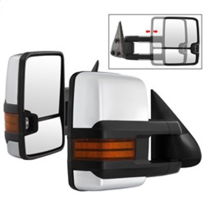 SPYDER xTune Chevy Silverado 99-06 G3 LED Signal Telescoping Mirror Chrome - SET MIR-CS03S-G3C-MA-AM-SET 9936746 9936746 Photo - Primary