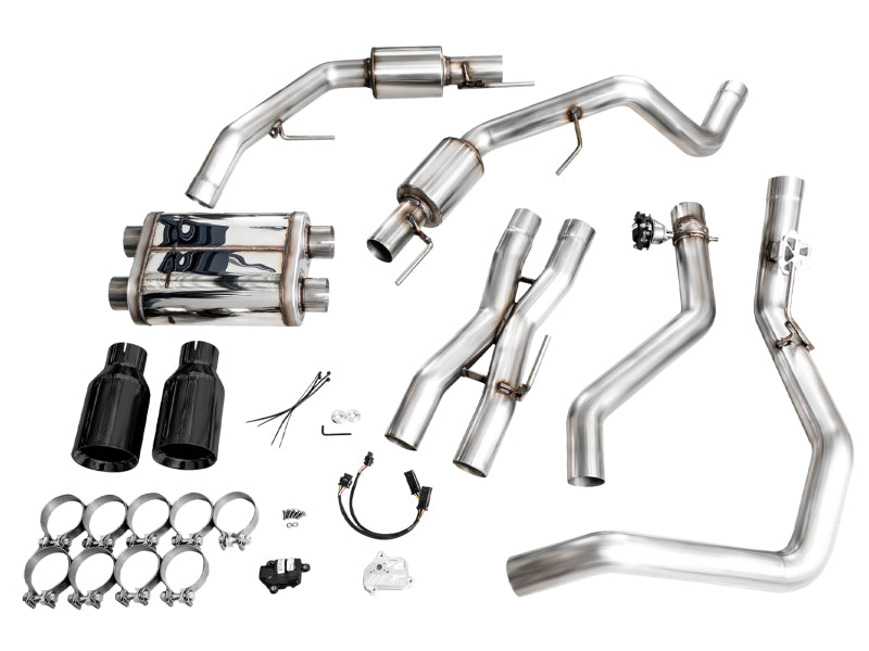AWE Tuning AWE Gen 3 Raptor R SwitchPath Exhaust - Diamond Black Tips 3025-33852 3025-33852 Photo - out of package