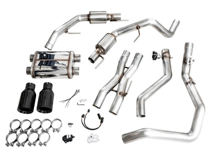 AWE Tuning AWE Gen 3 Raptor R SwitchPath Exhaust - Diamond Black Tips 3025-33852 3025-33852 Photo - out of package