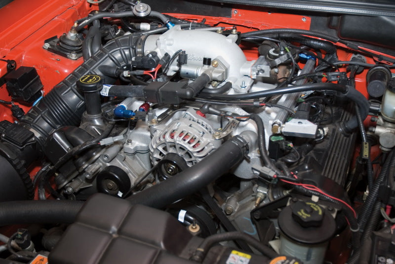 Edelbrock Low Profile Intake Elbow 90mm Throttle Body to Square-Bore Flange Black Finish 38483 38483 Photo - Primary