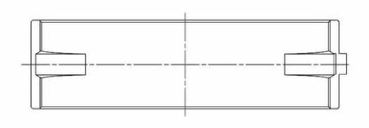 ACL Toyota 2AZFE (2.4L) Standard Size High Performance Main Bearing Set 5M8412H-STD 5M8412H-STD Technical Drawing