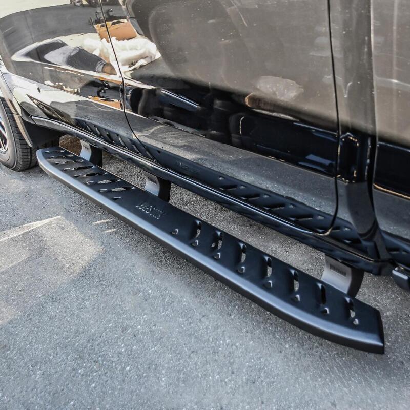 Westin 2019 Chevrolet Silverado/Sierra 1500 Crew Cab Thrasher Running Boards - Textured Black 28-81265 28-81265 Photo - Mounted
