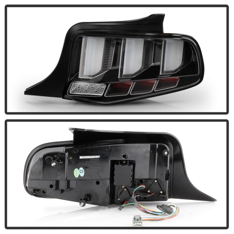 Spyder 10-12 Ford Mustang - Light Bar Seq. Turn Signal LED Tail Lights - Black - ALT-YD-FM10-LED-BK 5085108 5085108 Photo - Unmounted