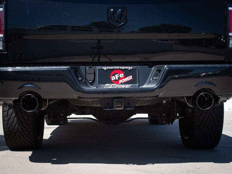 aFe 09-18 Ram 1500 V8 5.7L Hemi Gemini XV 3in 304 SS Cat-Back Exhaust w/ Black Tips 49-32083-B 49-32083-B Photo - Mounted