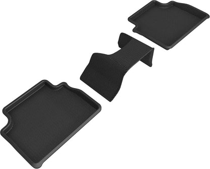 3D MAXpider 17-21 Alfa Romeo Giulia / Giulia Quadrifoglio Kagu 2nd Row Floormats - Black L1AR00121509 L1AR00121509 Photo - Primary