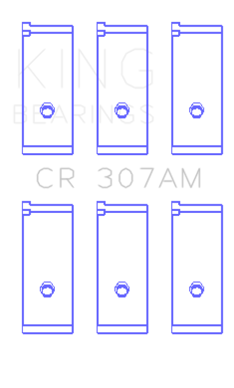 King Engine Bearings Suzuki G-10 (Size +0.75mm) Connecting Rod Bearing Set CR307AM0.75 CR307AM0.75 Photo - Primary