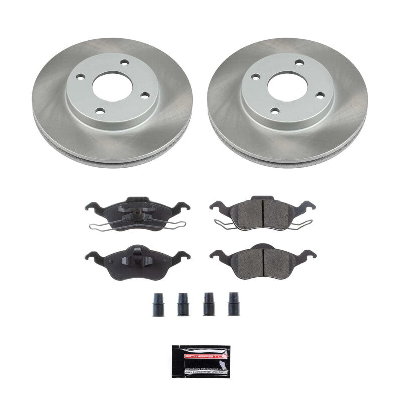 PowerStop Power Stop 00-04 Ford Focus Front Semi-Coated Rotor Kit SC1358 SC1358 Photo - Primary